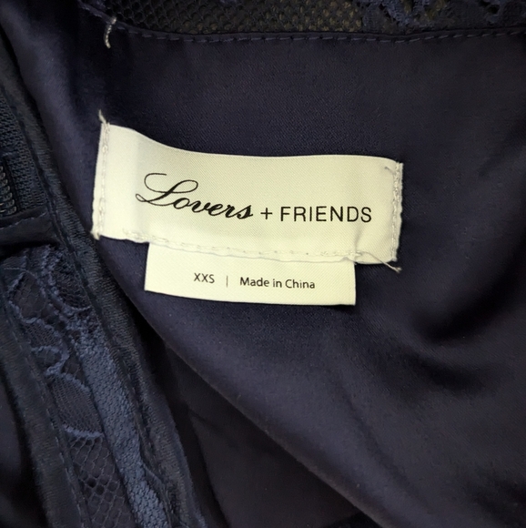 Lovers+Friend - Night Bloom Top in Bright Navy, size XXS - Picture 3 of 4